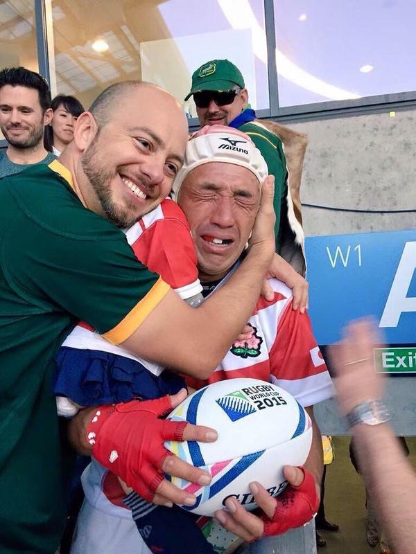 Bok supporter supporting Japan happyness